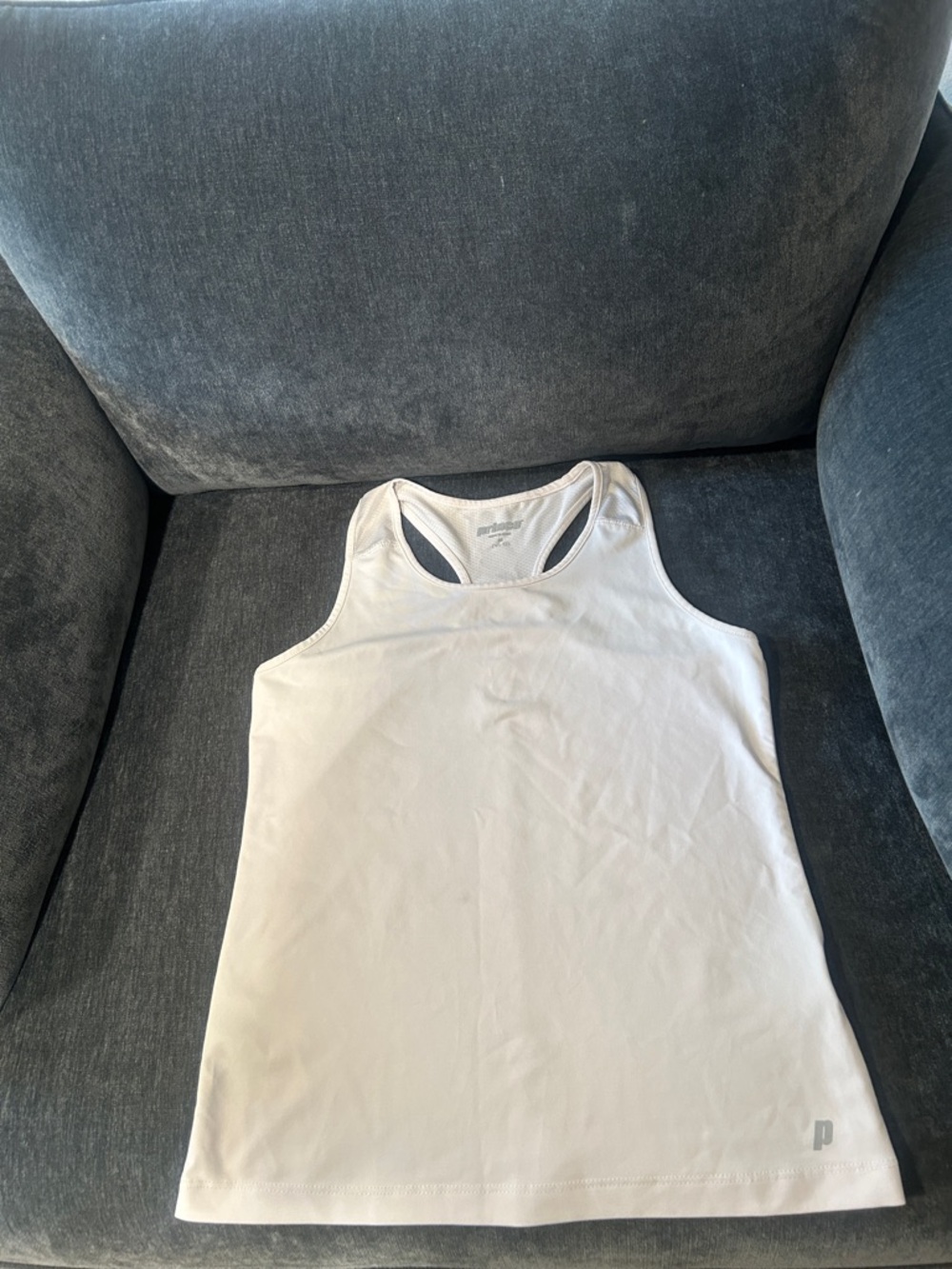 White Sport Tennis Tank—Prince